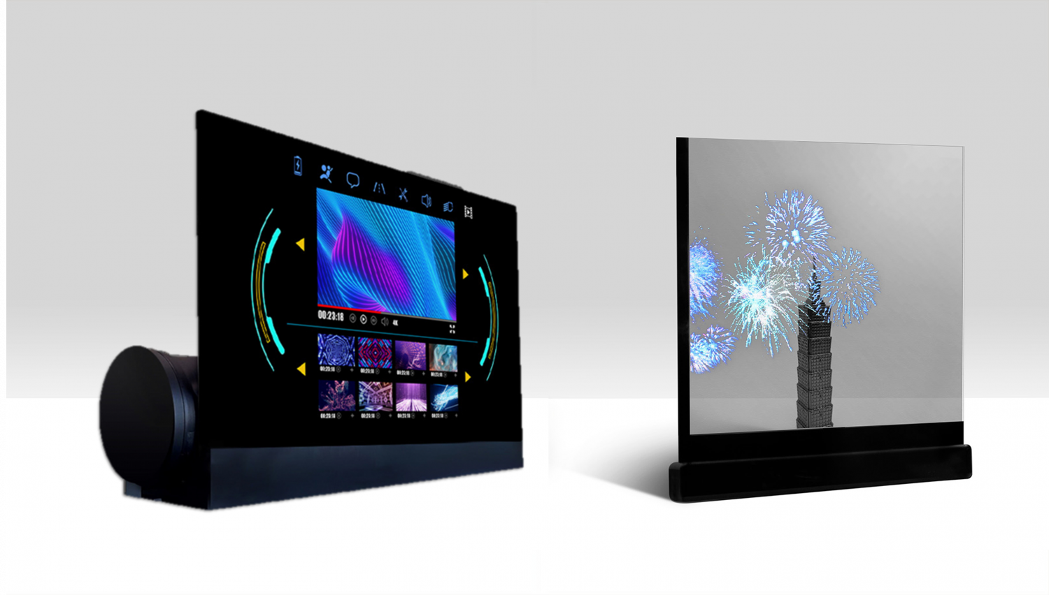 可卷式、折迭性、高透明